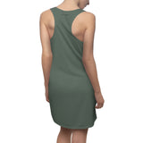 Super Verdant Vera Women's Cut & Sew Racerback Dress (AOP)