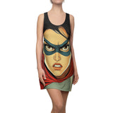 Super Titan Tomoe Women's Cut & Sew Racerback Dress (AOP)