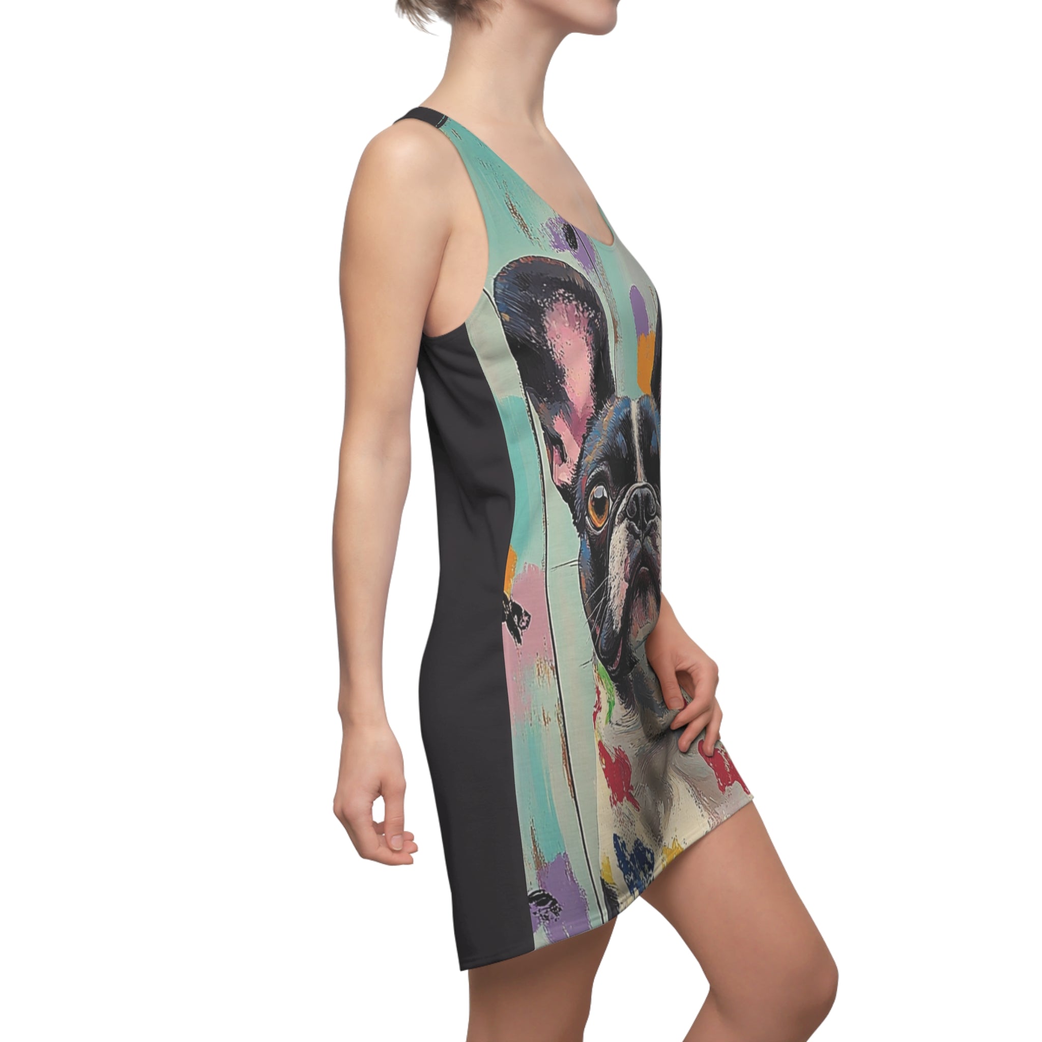 Color Me Cute Women's Cut & Sew Racerback Dress (AOP)