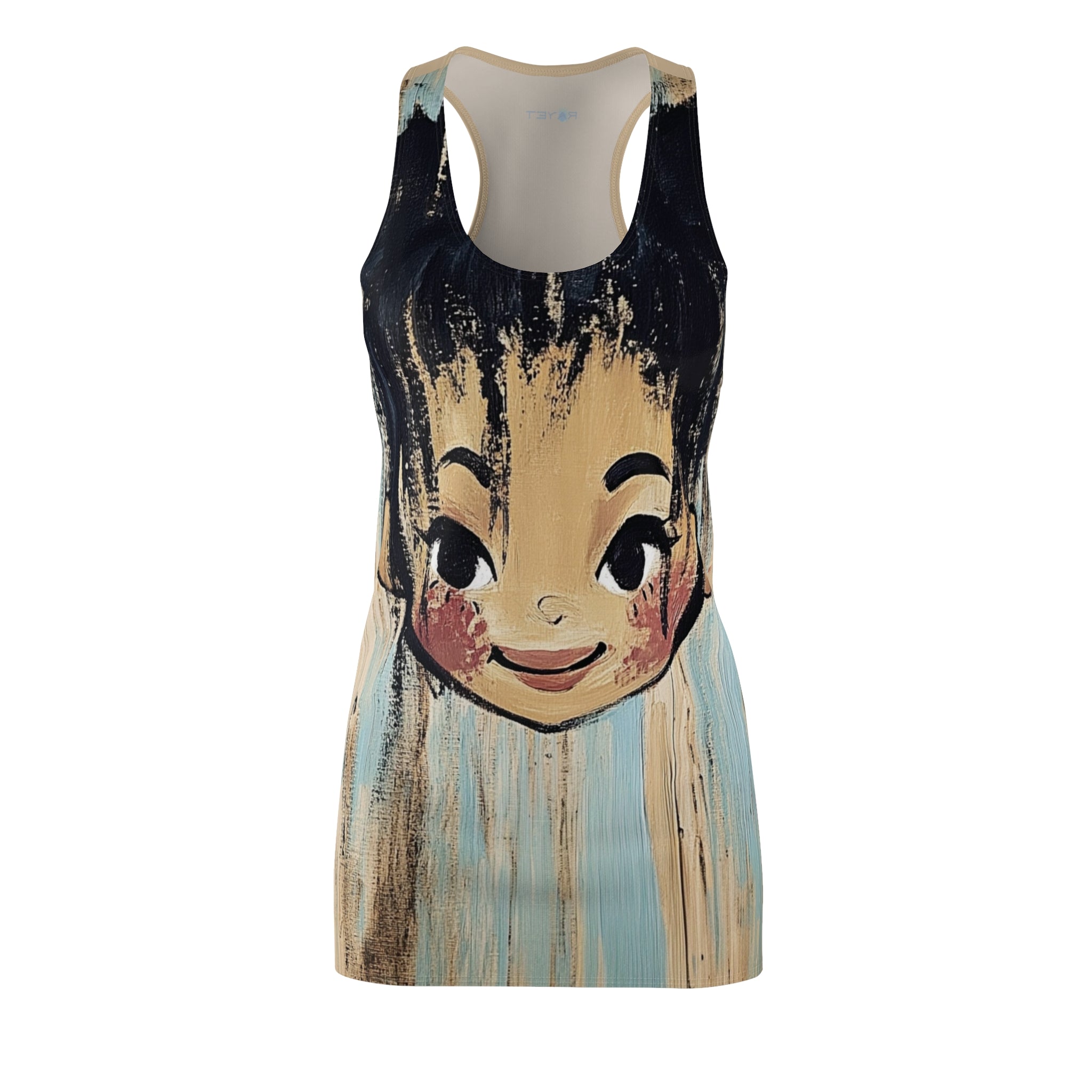 Facing Beauty Women's Cut & Sew Racerback Dress (AOP)