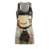 Facing Joy Women's Cut & Sew Racerback Dress (AOP)