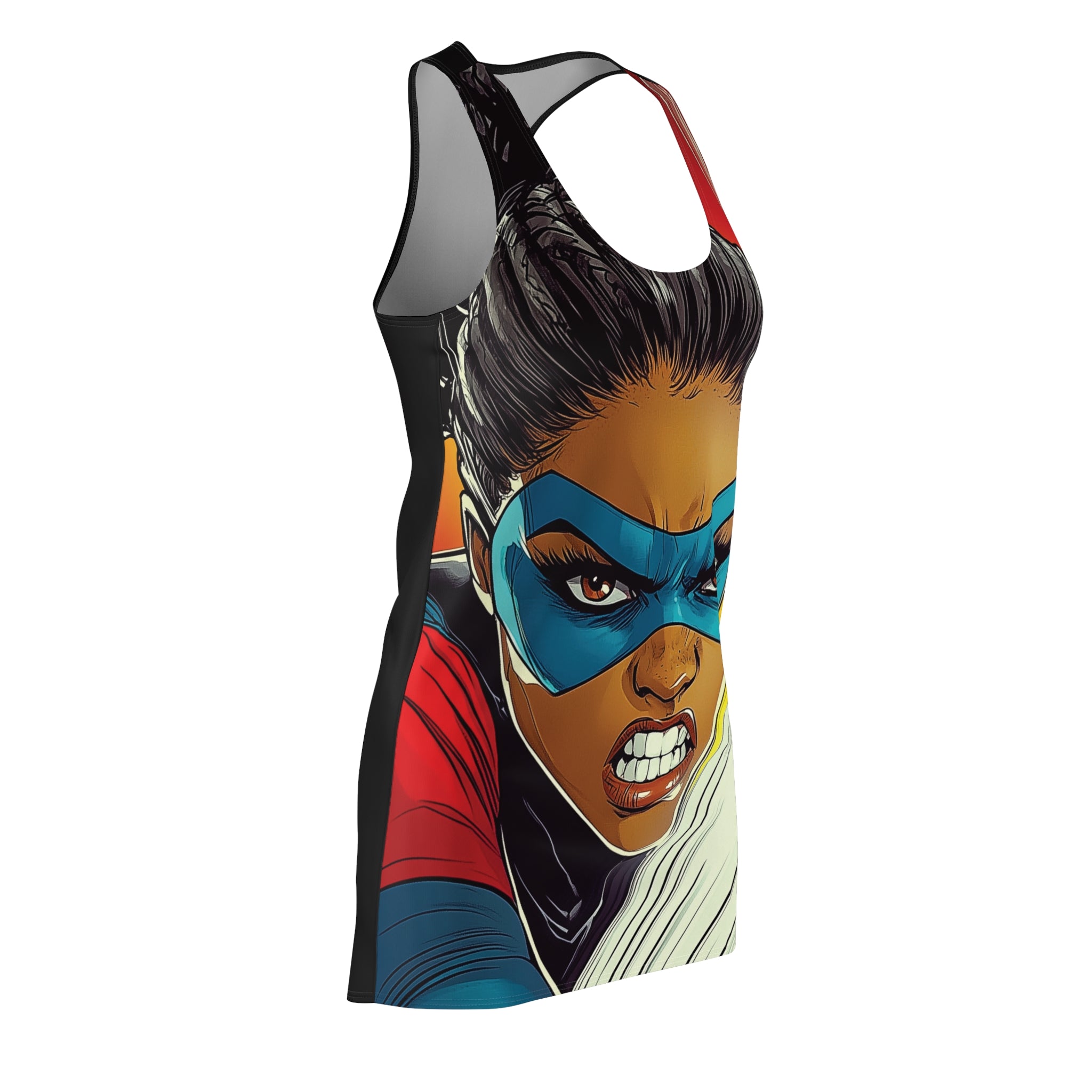 Super Conquer Chloe Women's Cut & Sew Racerback Dress (AOP)