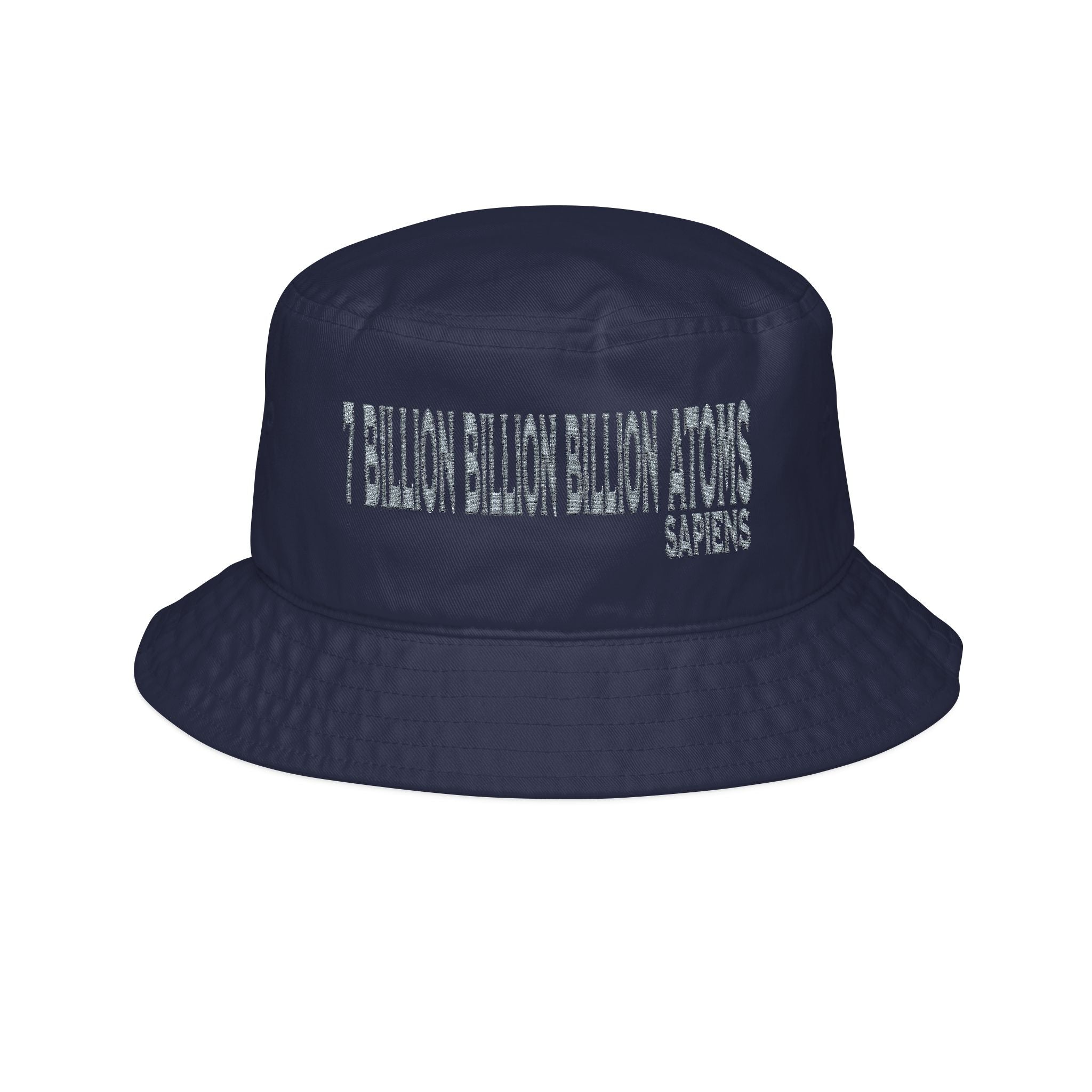 The Common Ground of "7 Billion Billion Billion Atoms" Embroidered Bucket Cap