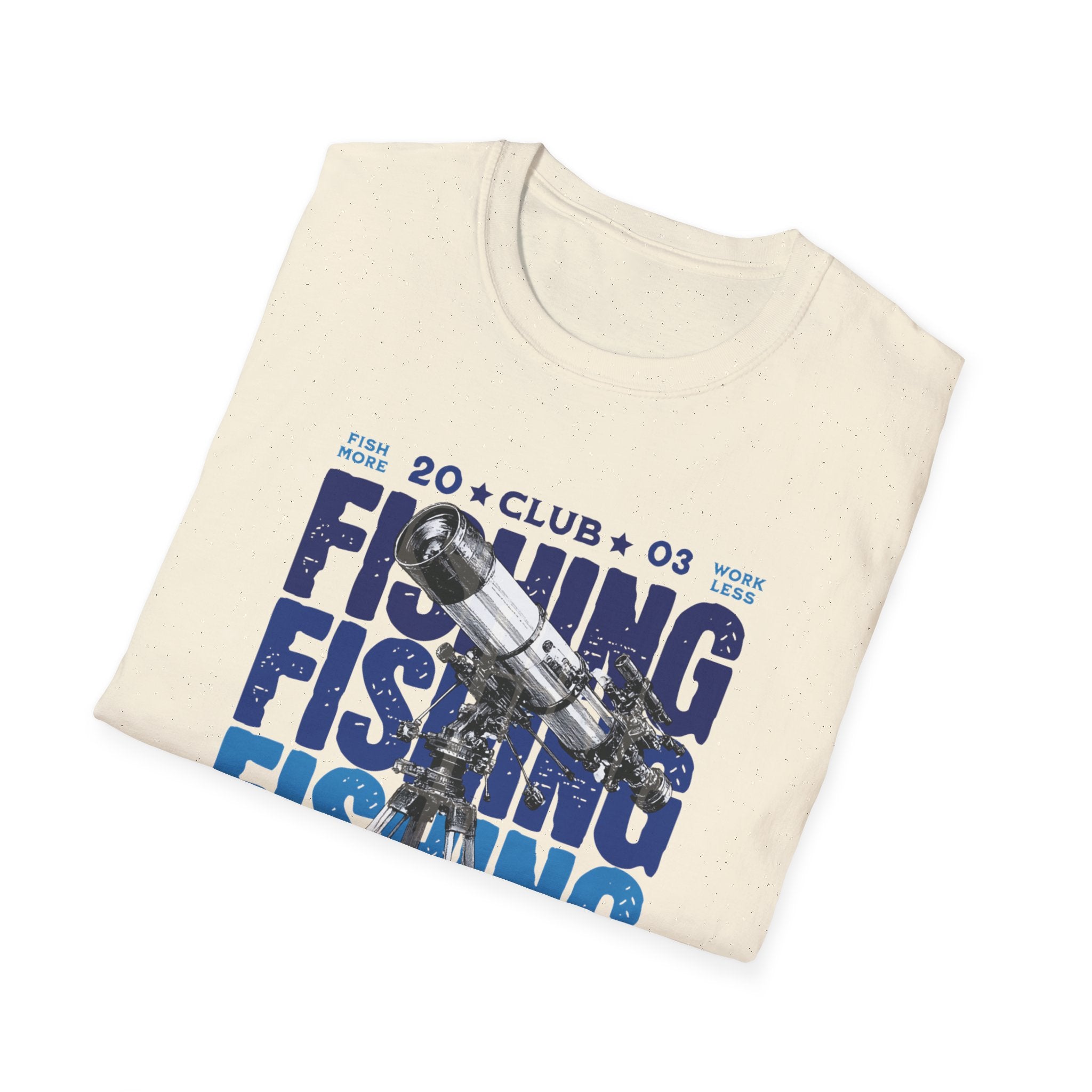 Fishing Club Graphic T-Shirt — Vintage Angler Design ("Fishing" Text)