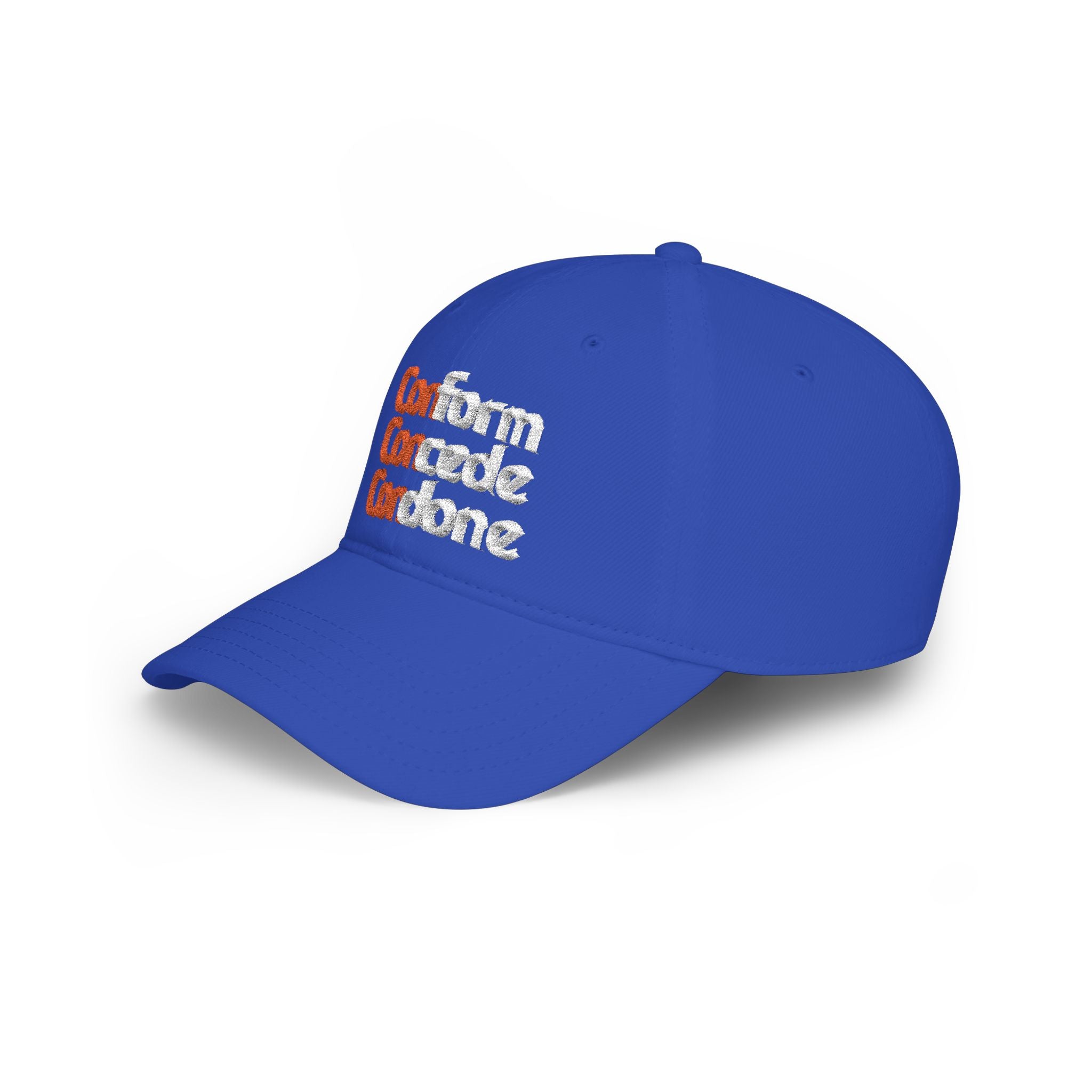 Conform Concede Condone - Embroidered Low Profile Baseball Cap