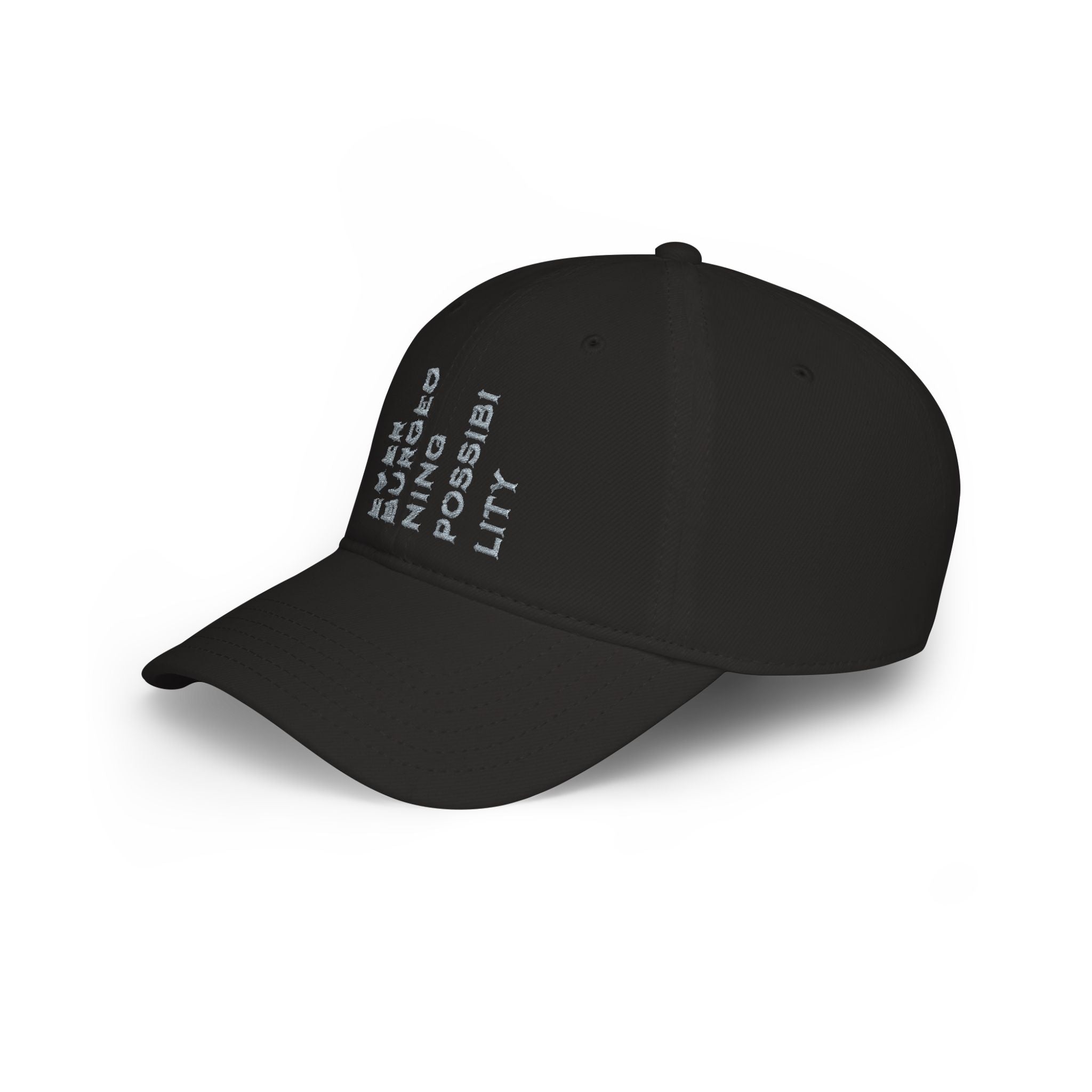Ever Burgeoning Possibility Baseball Cap — Inspirational Vertical Text Hat