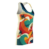 Big Wave Summer Women's Cut & Sew Racerback Dress (AOP)