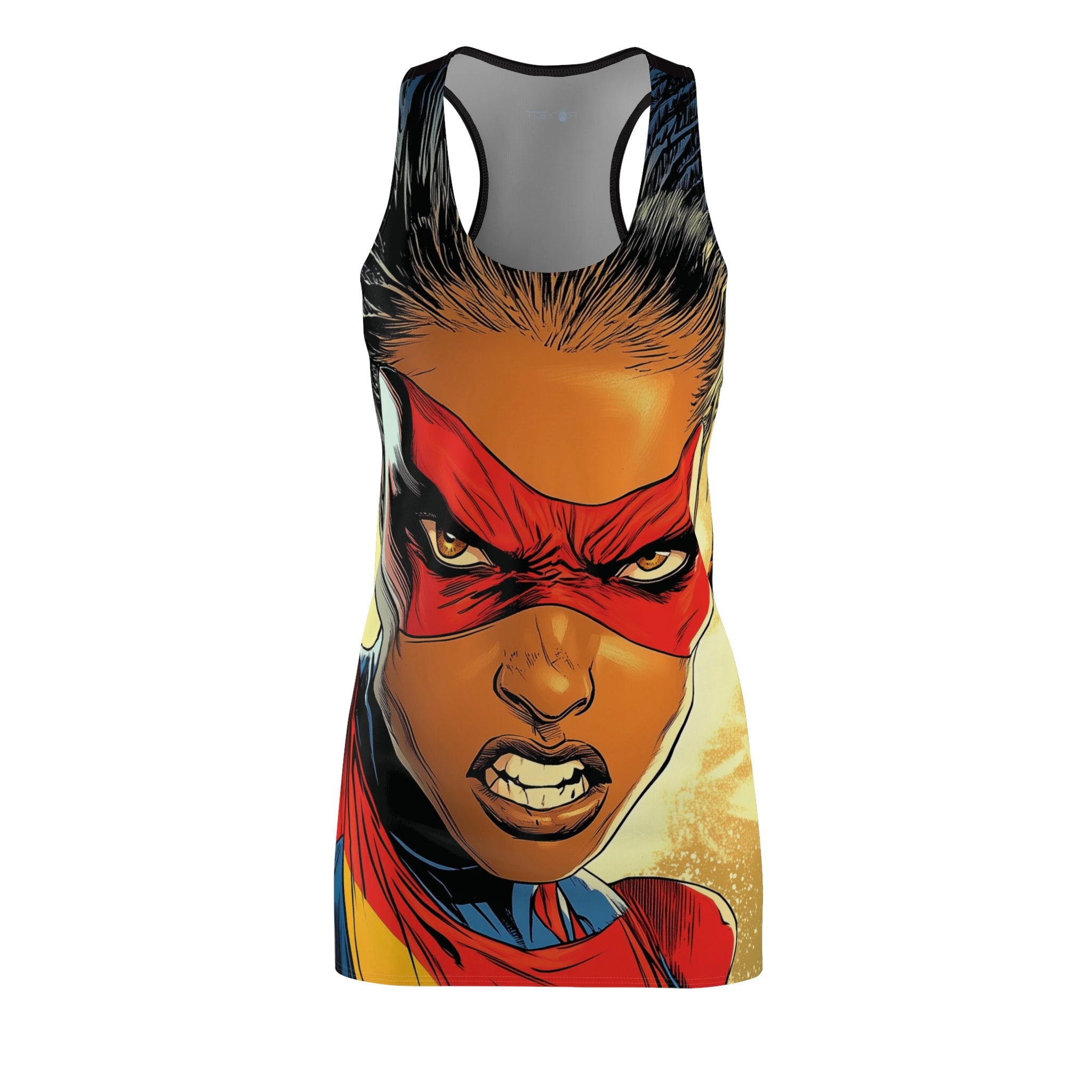 Super Brazen Bri Women's Cut & Sew Racerback Dress (AOP)