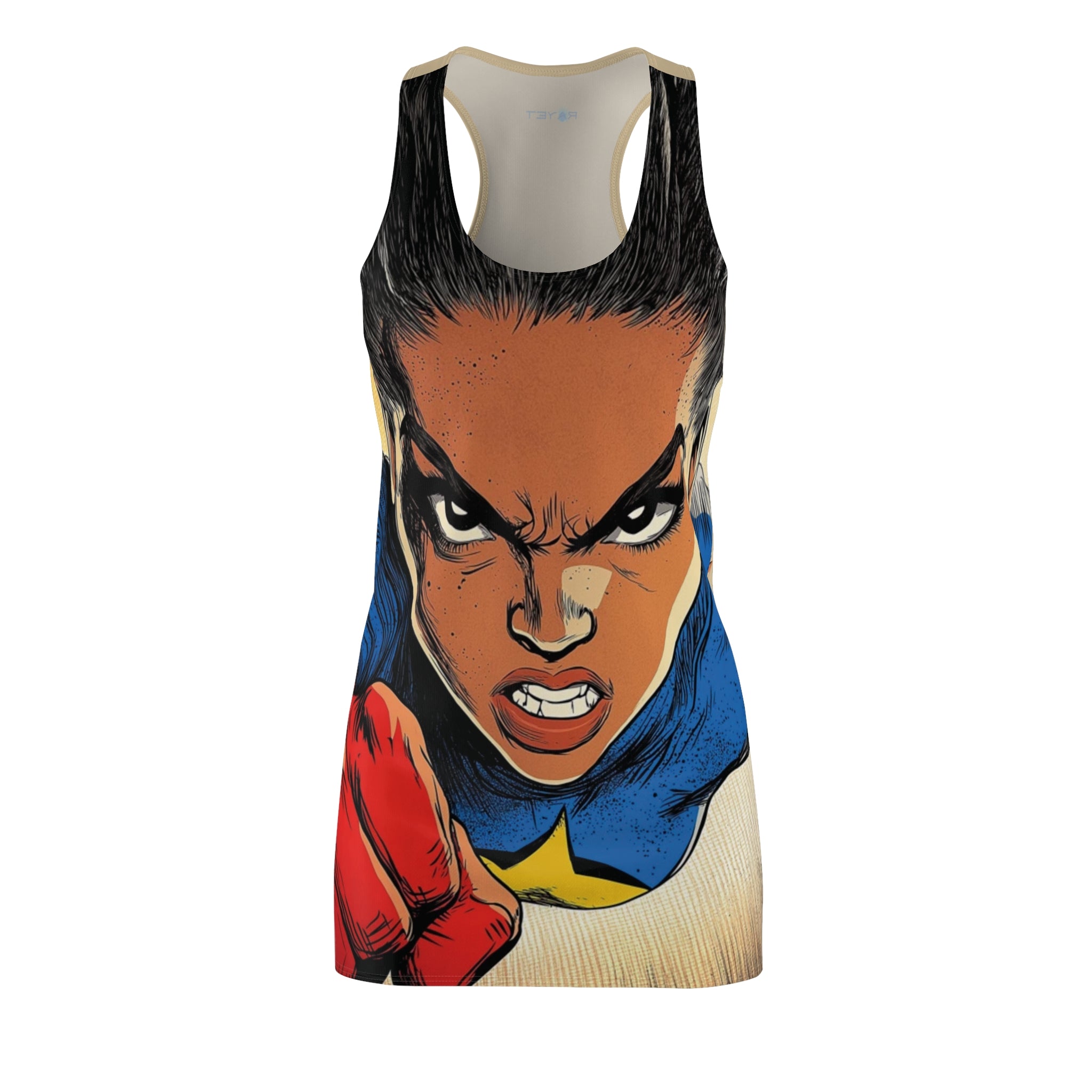 Super Legendary Lena Women's Cut & Sew Racerback Dress (AOP)