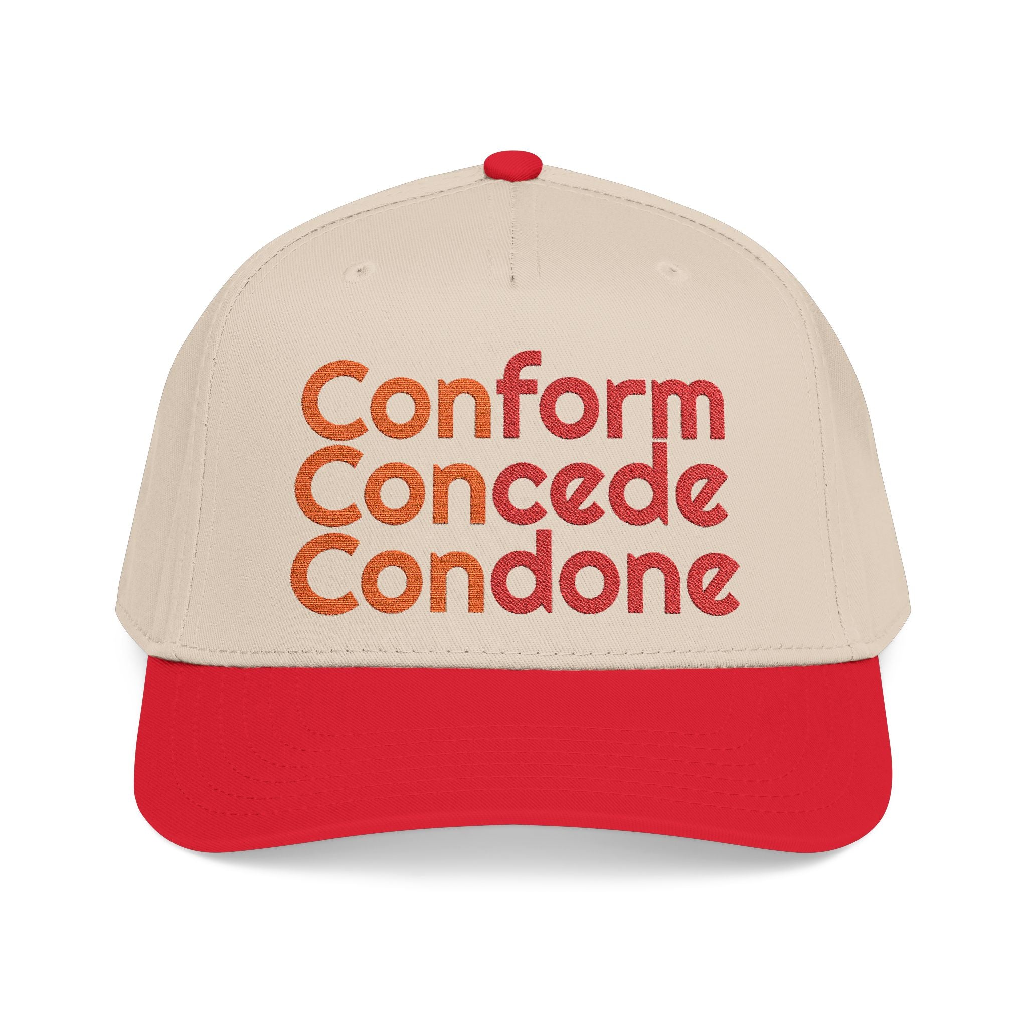 For Those Who Always Knew What It Was "Conform Concede Connive" Baseball Cap — Embroidered Cap