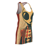 Pleasantly Plaid Alien Copy of Women's Cut & Sew Racerback Dress (AOP)