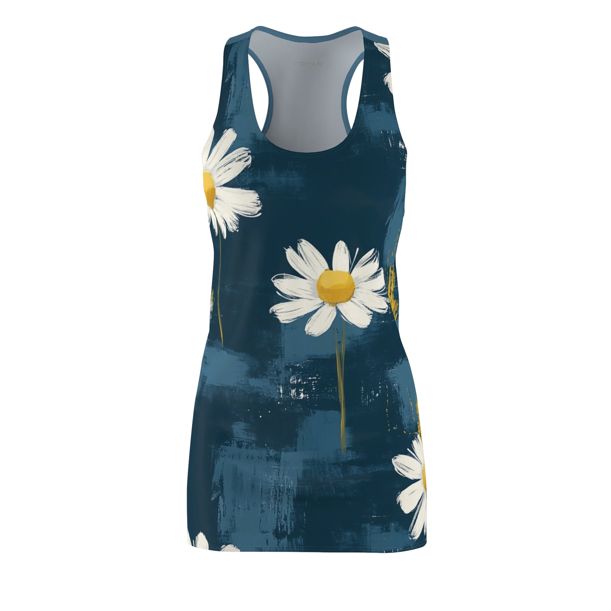 Daisey's Competing With The Blues Women's Cut & Sew Racerback Dress (AOP)