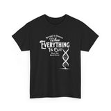 ΩThe End All Of Common Ground - DNA Connected T-Shirt — "Nothing Is Foreign" Illustrated In White