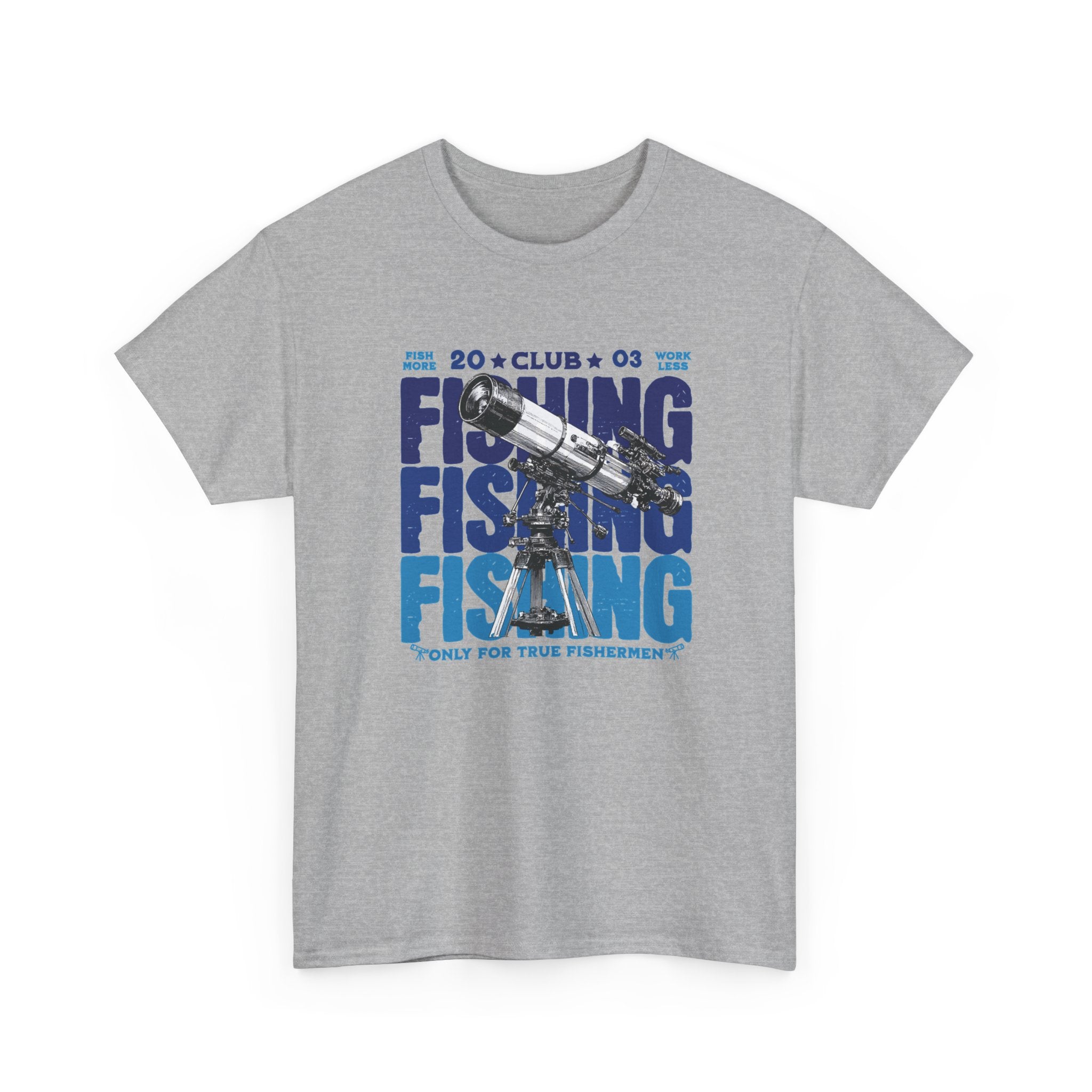 Fishing for Stars T-Shirt — Amateur Astronomer Telescope Tee