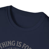 ΩThe End All Of Common Ground - DNA Connected T-Shirt — "Nothing Is Foreign" Illustrated In Gray