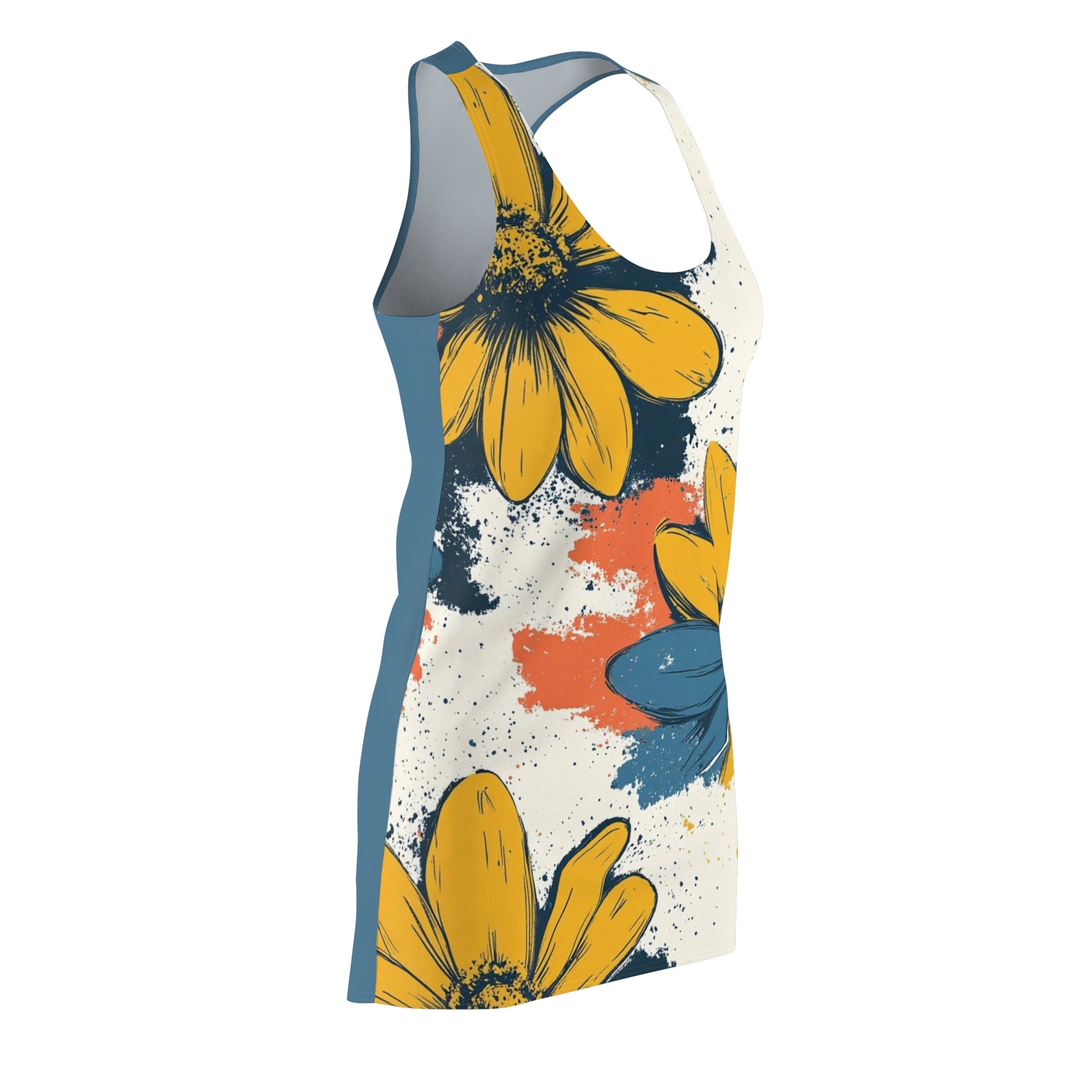 Daisey's Ready For Her Close-Up Women's Cut & Sew Racerback Dress (AOP)