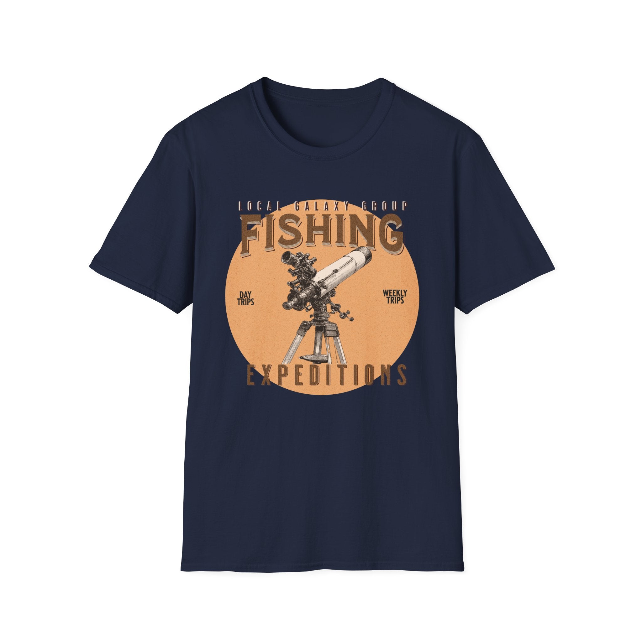 Fishing for Stars T-Shirt — Amateur Astronomer Telescope Tee
