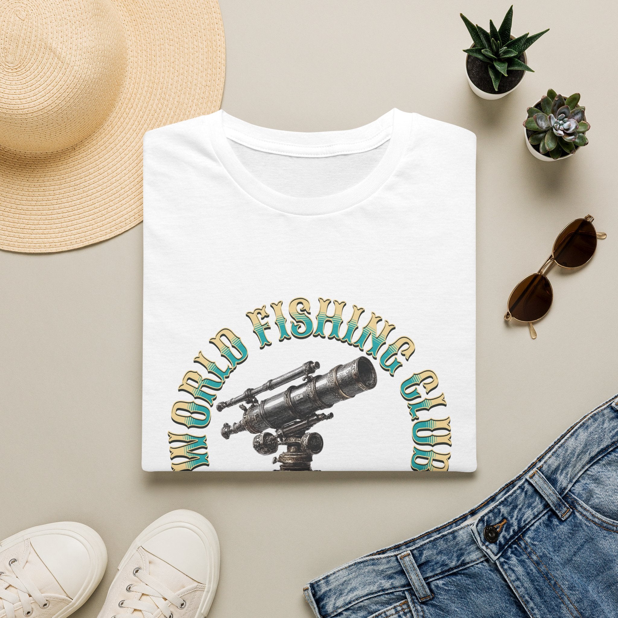 Fishing Club Graphic T-Shirt — Vintage Angler Design ("Fishing" Text)