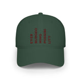 Ever Burgeoning Possibility Baseball Cap — Inspirational Vertical Text Hat
