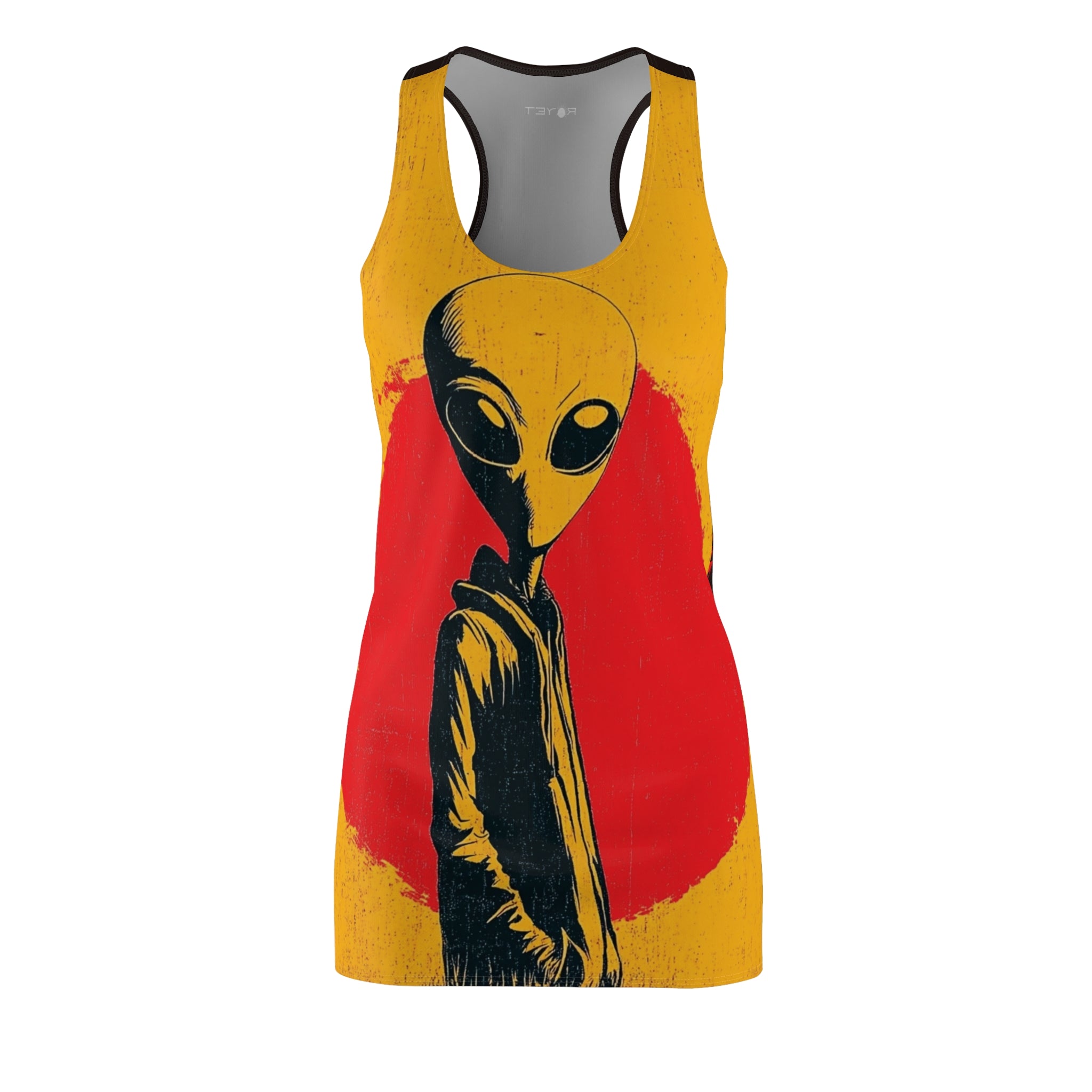 Spotted An Alien Women's Cut & Sew Racerback Dress (AOP)