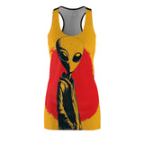 Spotted An Alien Women's Cut & Sew Racerback Dress (AOP)
