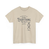 ΩThe End All Of Common Ground - DNA Connected T-Shirt — "Nothing Is Foreign" Illustrated In Gray