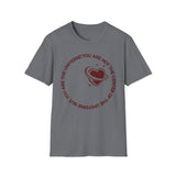 "You Are Not the Center of the Universe, But You Are The Universe" Retro Heart Graphic Tee
