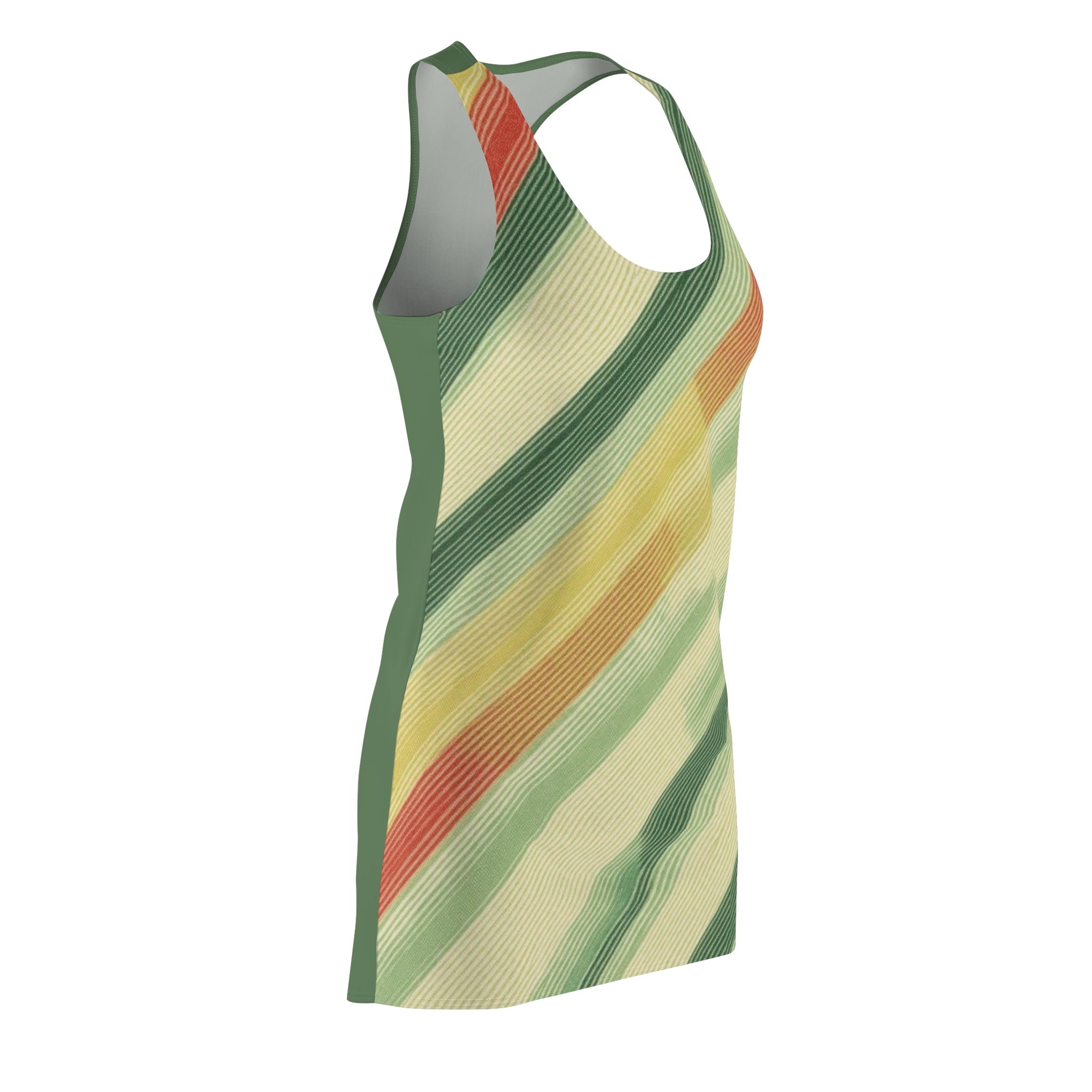 Great Green And A Splash Women's Cut & Sew Racerback Dress (AOP)