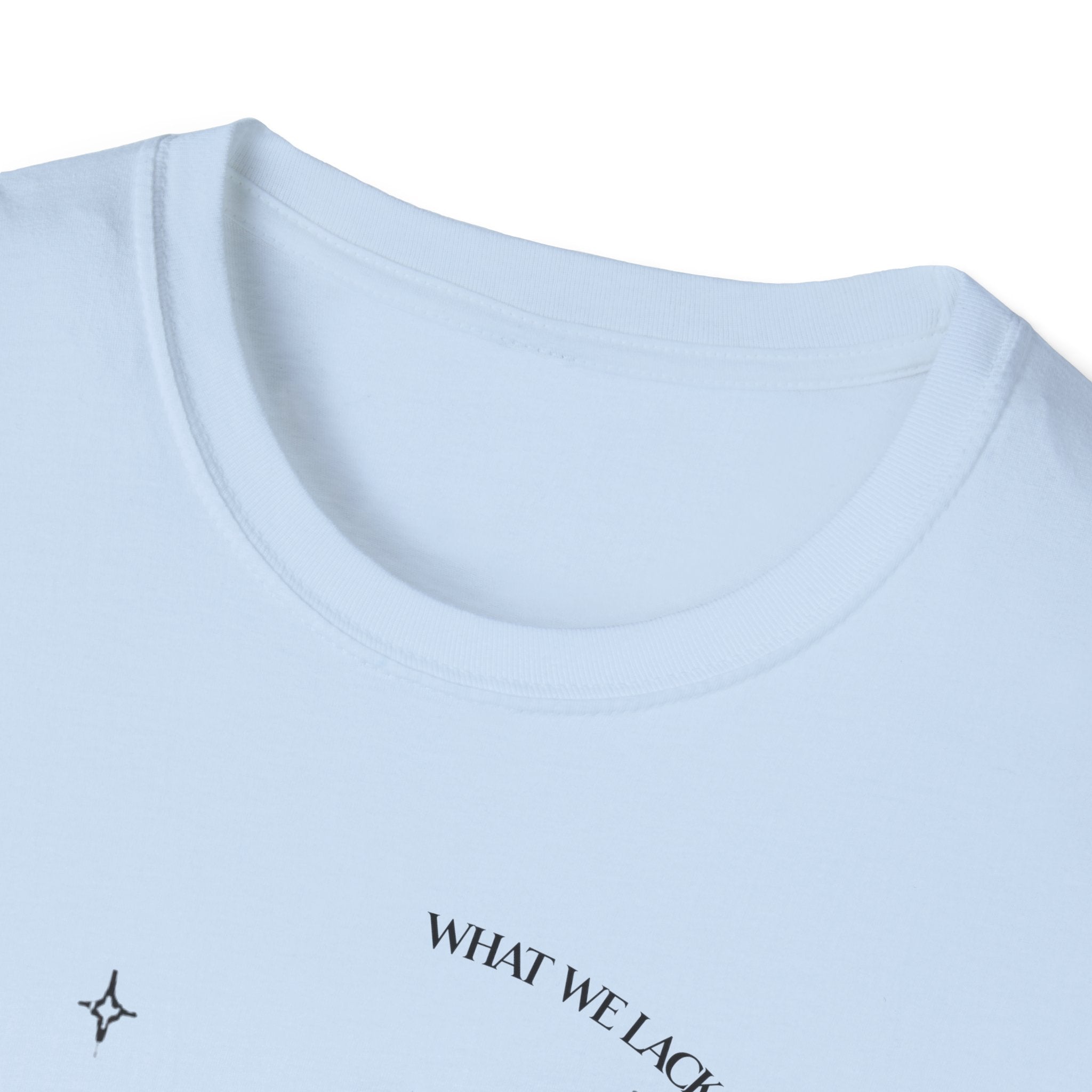 The Very Real Cosmic Connection — Heart Nebula Graphic Tee with Black Text