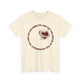 "You Are Not the Center of the Universe, But You Are The Universe" Retro Heart Graphic Tee