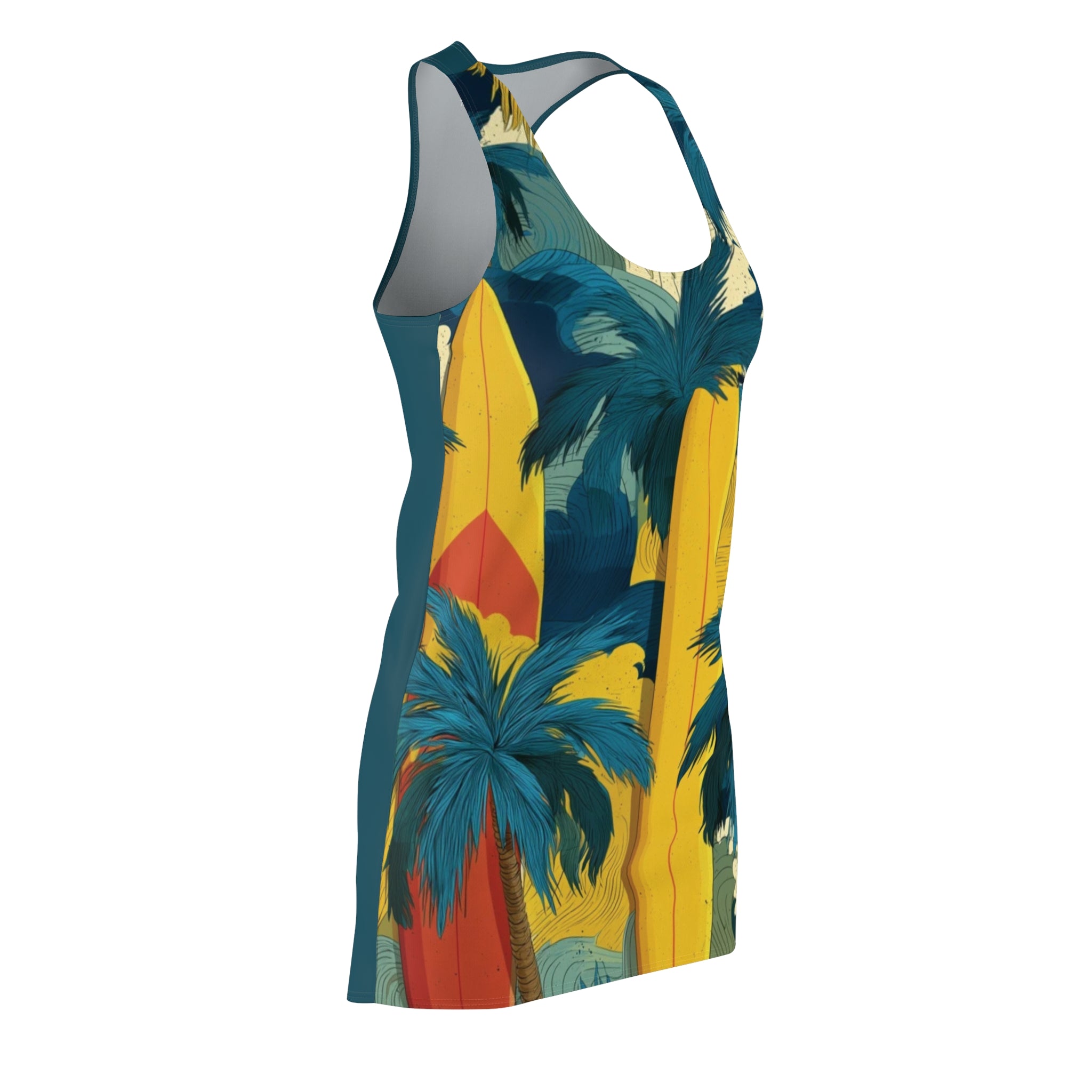 Banana Board Women's Cut & Sew Racerback Dress (AOP)
