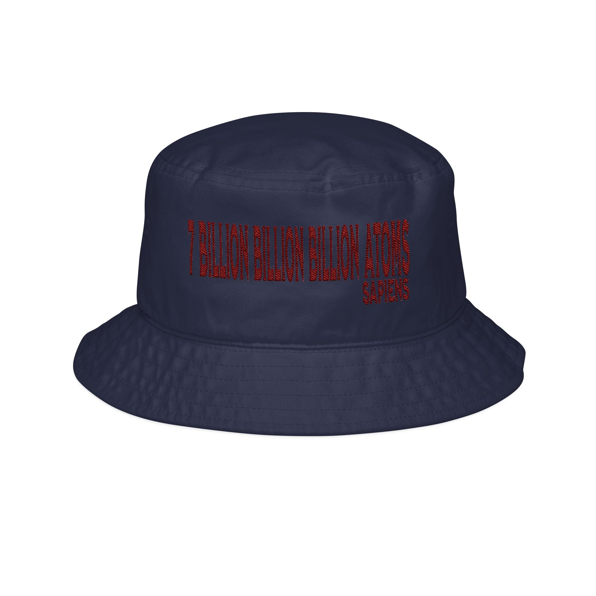 The Common Ground of "7 Billion Billion Billion Atoms" Embroidered Bucket Cap