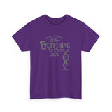 ΩThe End All Of Common Ground - DNA Connected T-Shirt — "Nothing Is Foreign" Illustrated In Gray