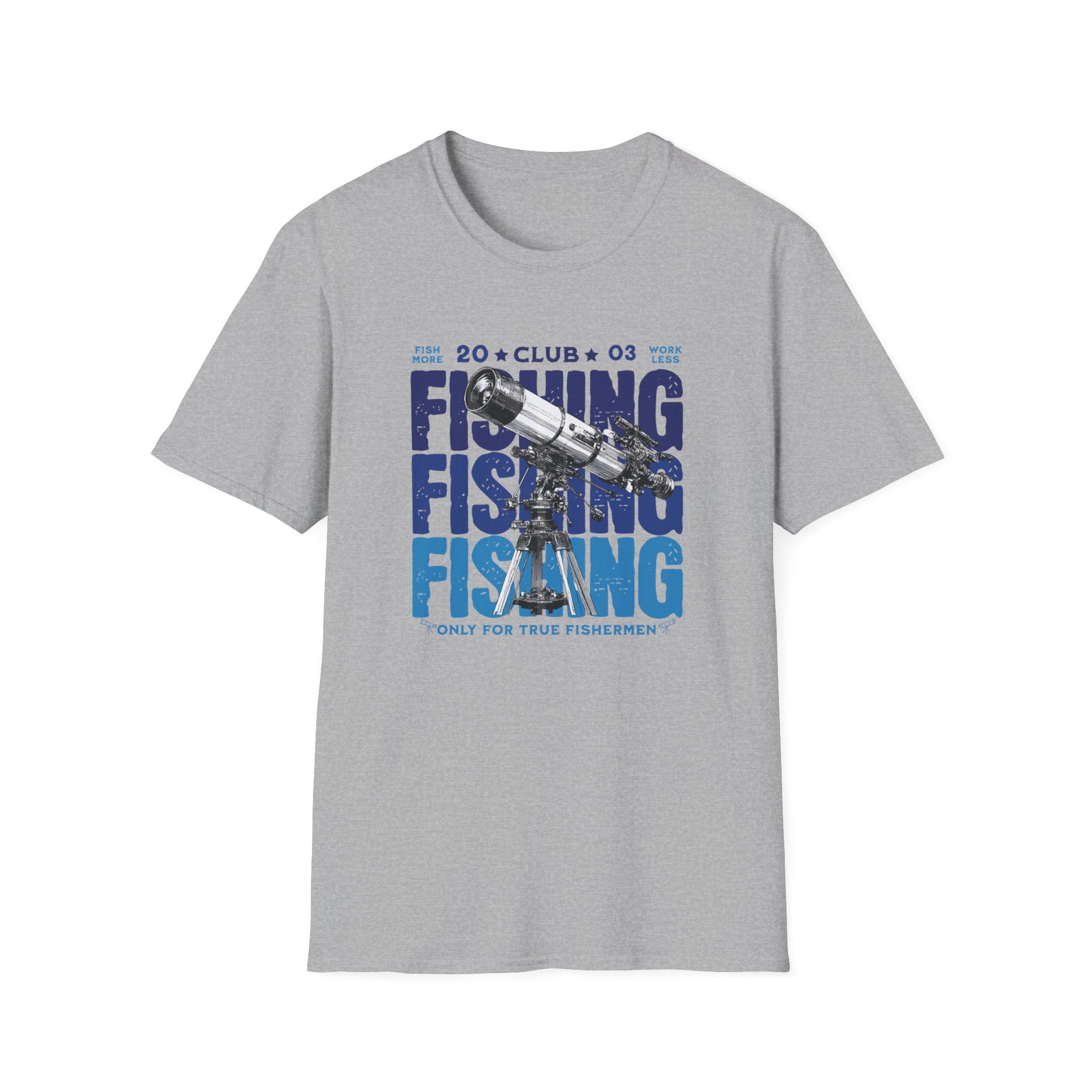 Fishing Club Graphic T-Shirt — Vintage Angler Design ("Fishing" Text)