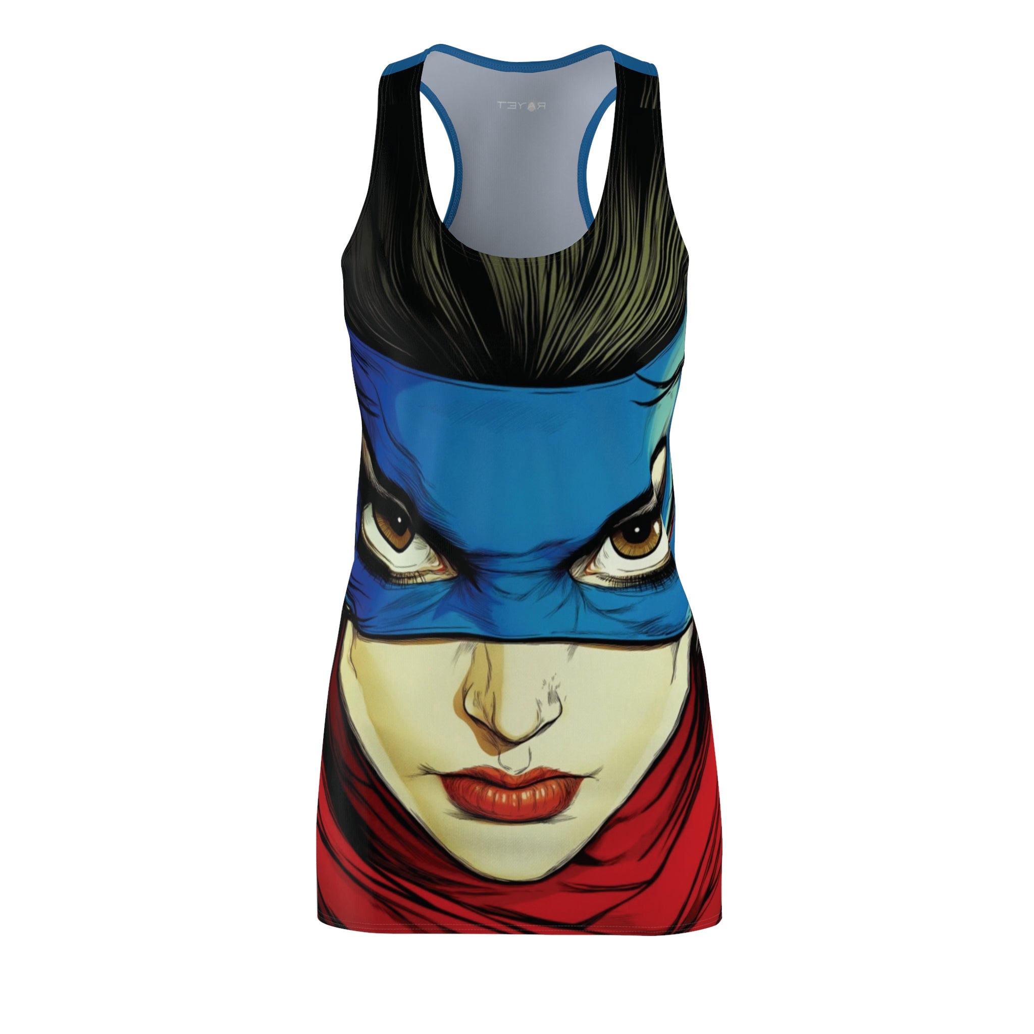 Super Mesmerizing Mary Women's Cut & Sew Racerback Dress (AOP)