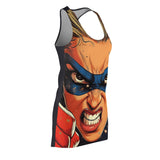 Super Angry Audrey Women's Cut & Sew Racerback Dress (AOP)