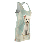 Patches And His Blue Women's Cut & Sew Racerback Dress (AOP)