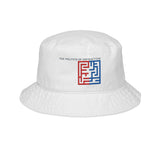 'The Politics of Distraction' Red & Blue Maze Bucket Hat
