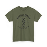 ΩThe End All Of Common Ground - DNA Connected T-Shirt — "Nothing Is Foreign" Illustrated In Black