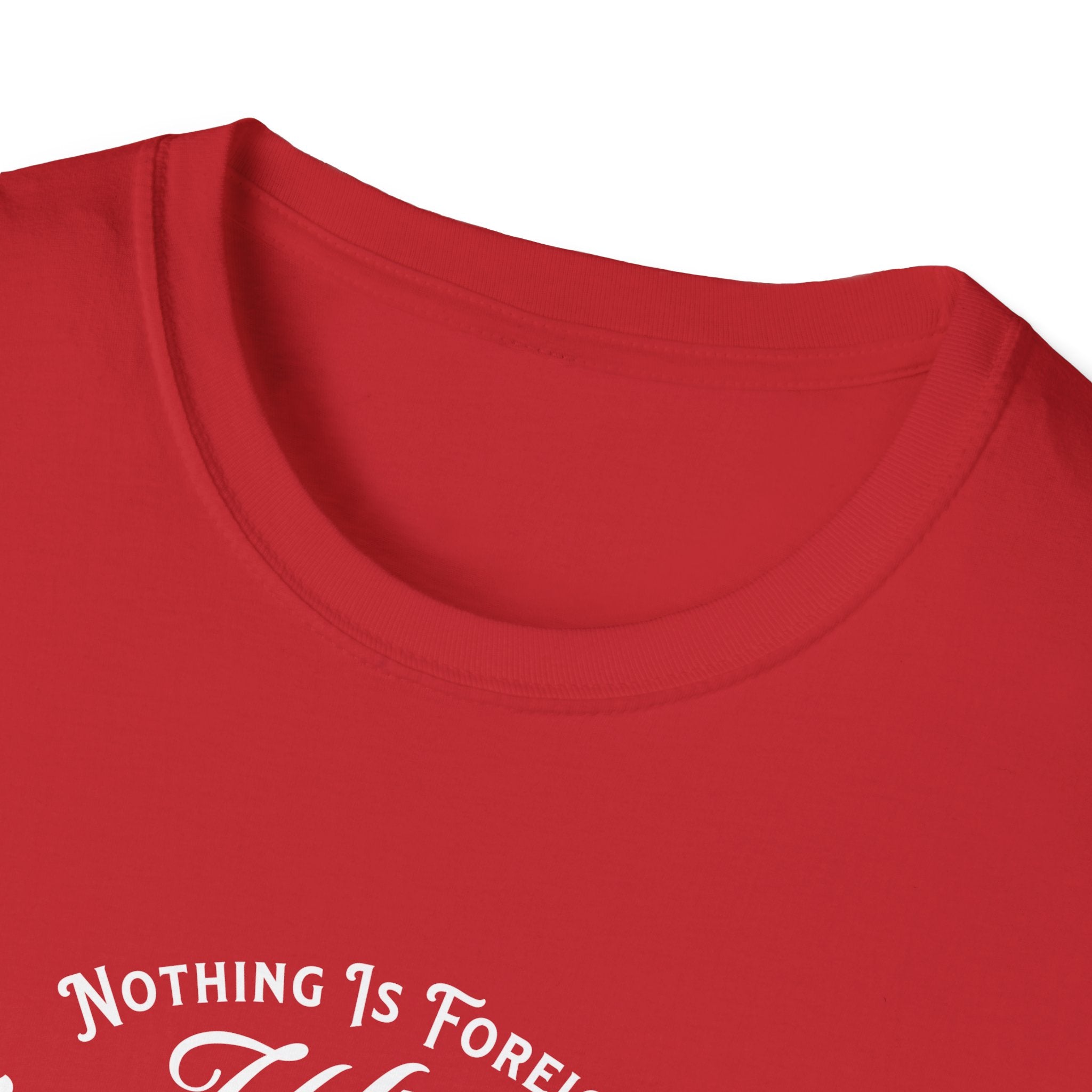 ΩThe End All Of Common Ground - DNA Connected T-Shirt — "Nothing Is Foreign" Illustrated In White