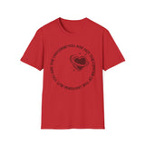"You Are Not the Center of the Universe, But You Are The Universe" Retro Heart Graphic Tee