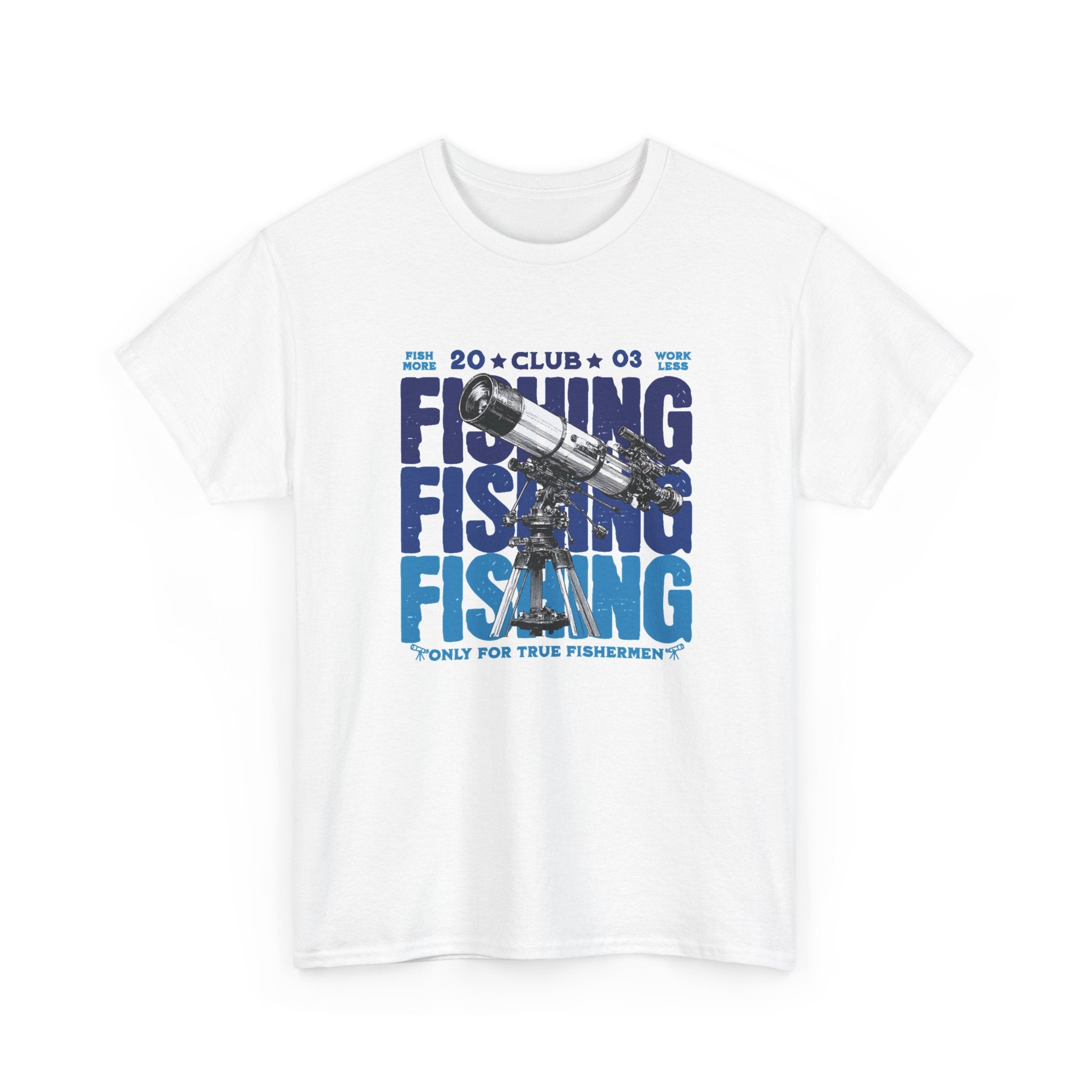 Fishing for Stars T-Shirt — Amateur Astronomer Telescope Tee