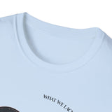 The Very Real Cosmic Connection — Heart Nebula Graphic Tee with Black Text