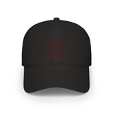 "How Then Shall We Settle Into the Fact that we are made of star stuff." Embroidered Baseball Cap