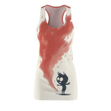 Flaming Hot Love Bug Women's Cut & Sew Racerback Dress (AOP)
