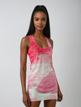 Flamingo Says What Women's Cut & Sew Racerback Dress (AOP)