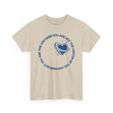 "You Are Not the Center of the Universe, But You Are The Universe" Retro Heart Graphic Tee