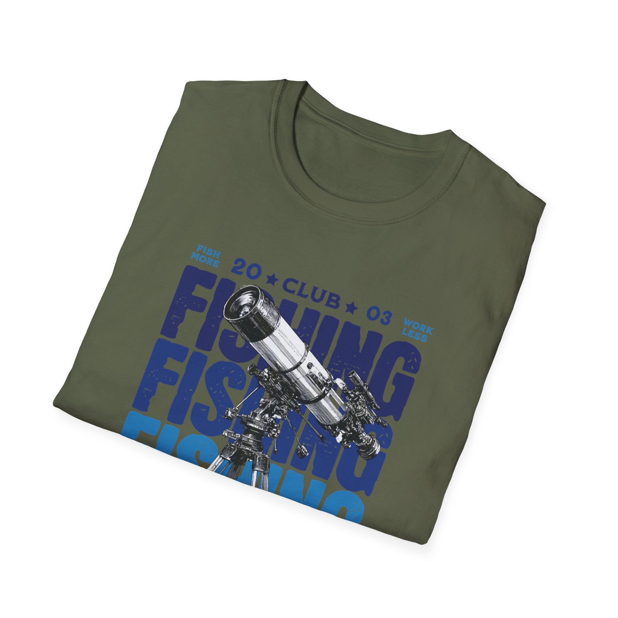 Fishing Club Graphic T-Shirt — Vintage Angler Design ("Fishing" Text)