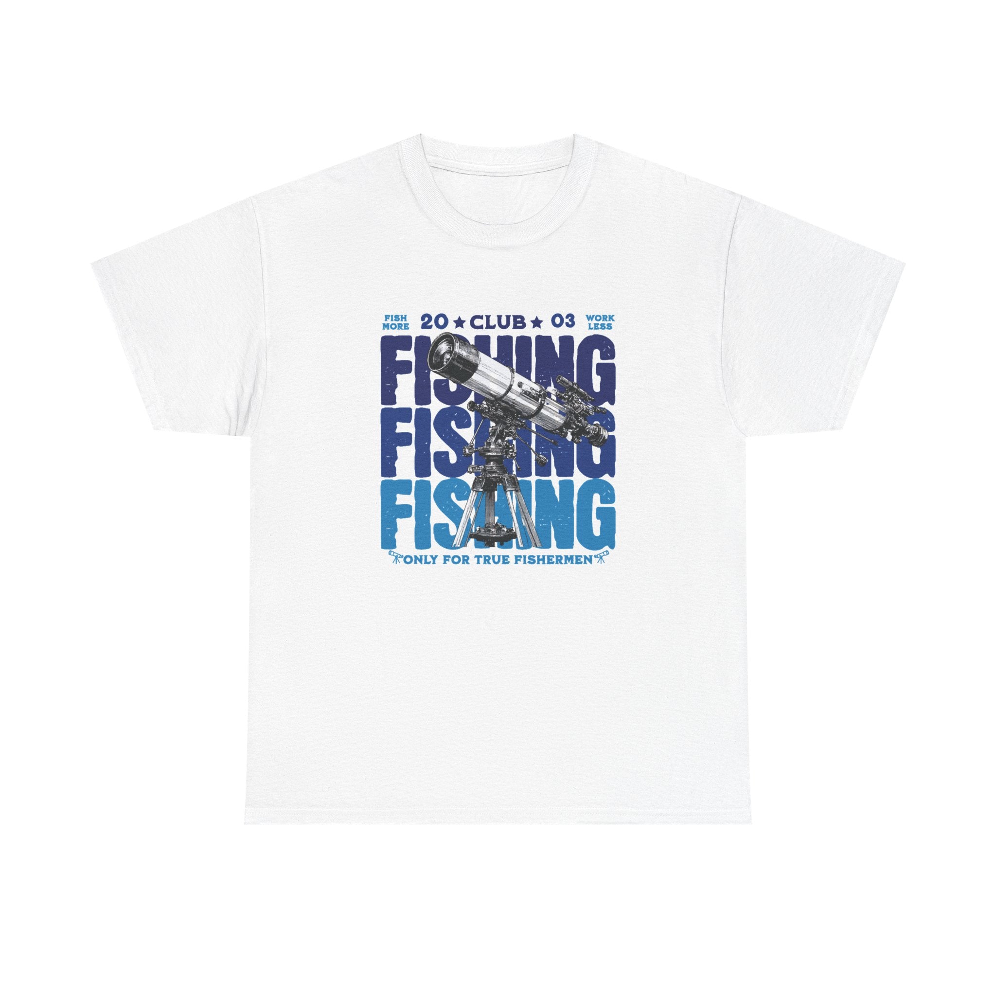Fishing for Stars T-Shirt — Amateur Astronomer Telescope Tee