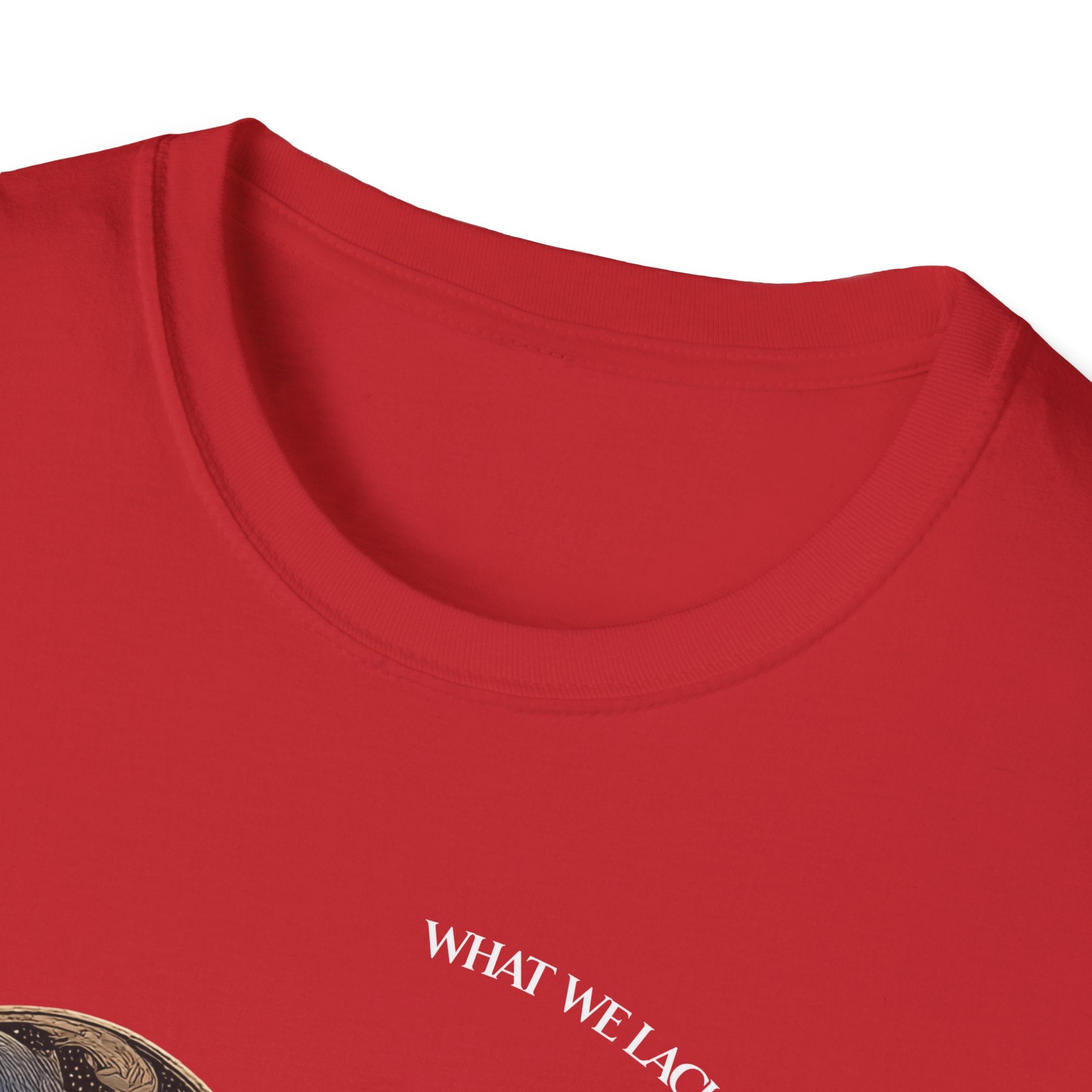 The Very Real Cosmic Connection — Heart Nebula Graphic Tee with White Text